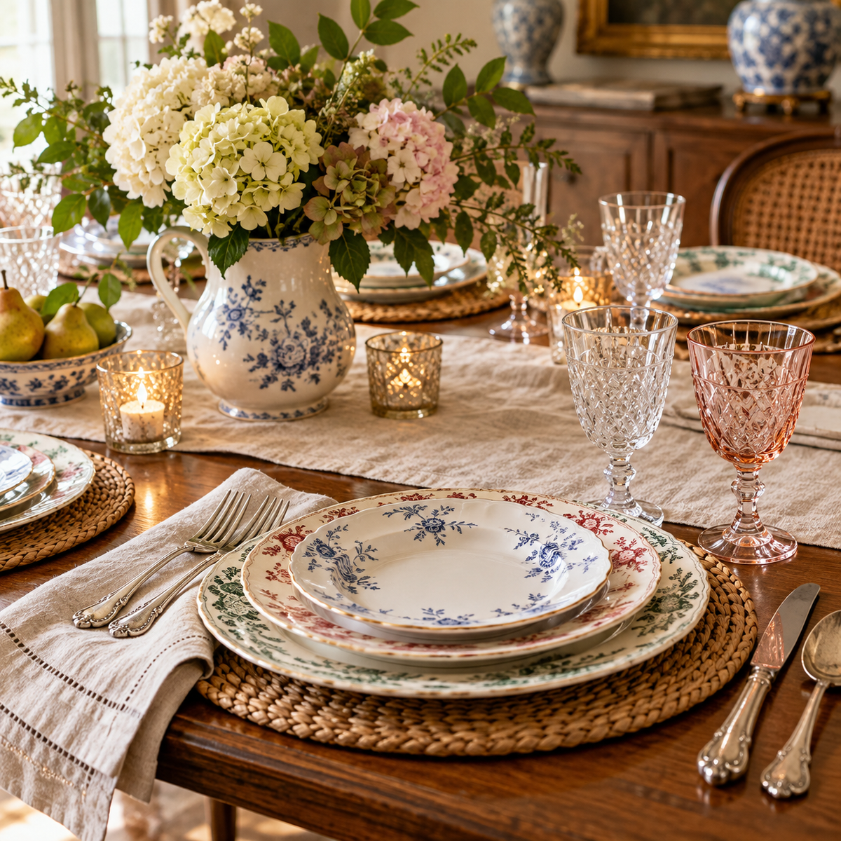 How to Mix Vintage Dinnerware Patterns Without Matching Sets