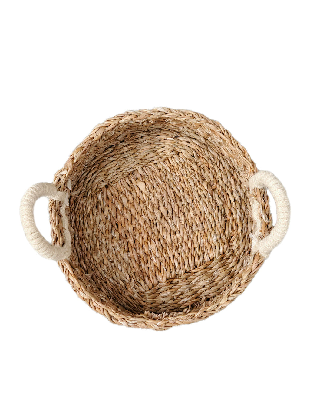 Savar Round Bread Basket – Natural & White