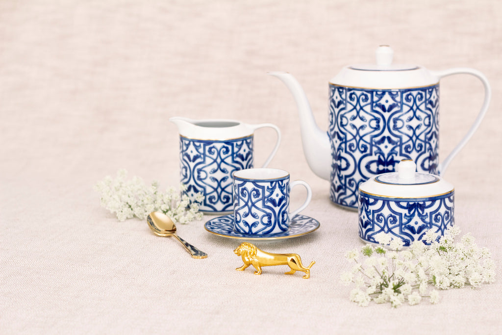 Tasse à espresso et soucoupe Blue Legacy (lot de 4)