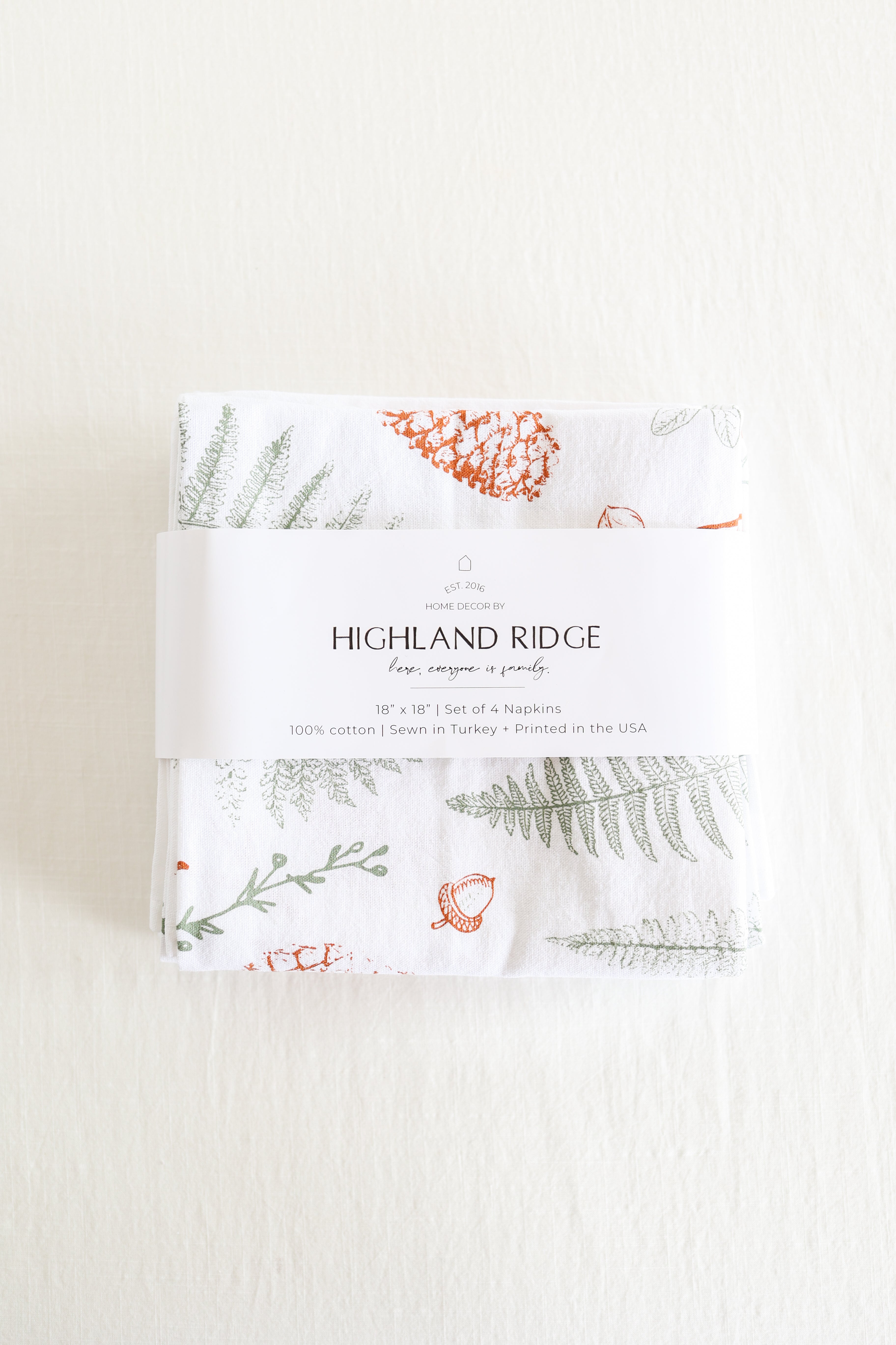 Forest Floor Napkins (Set of 4)
