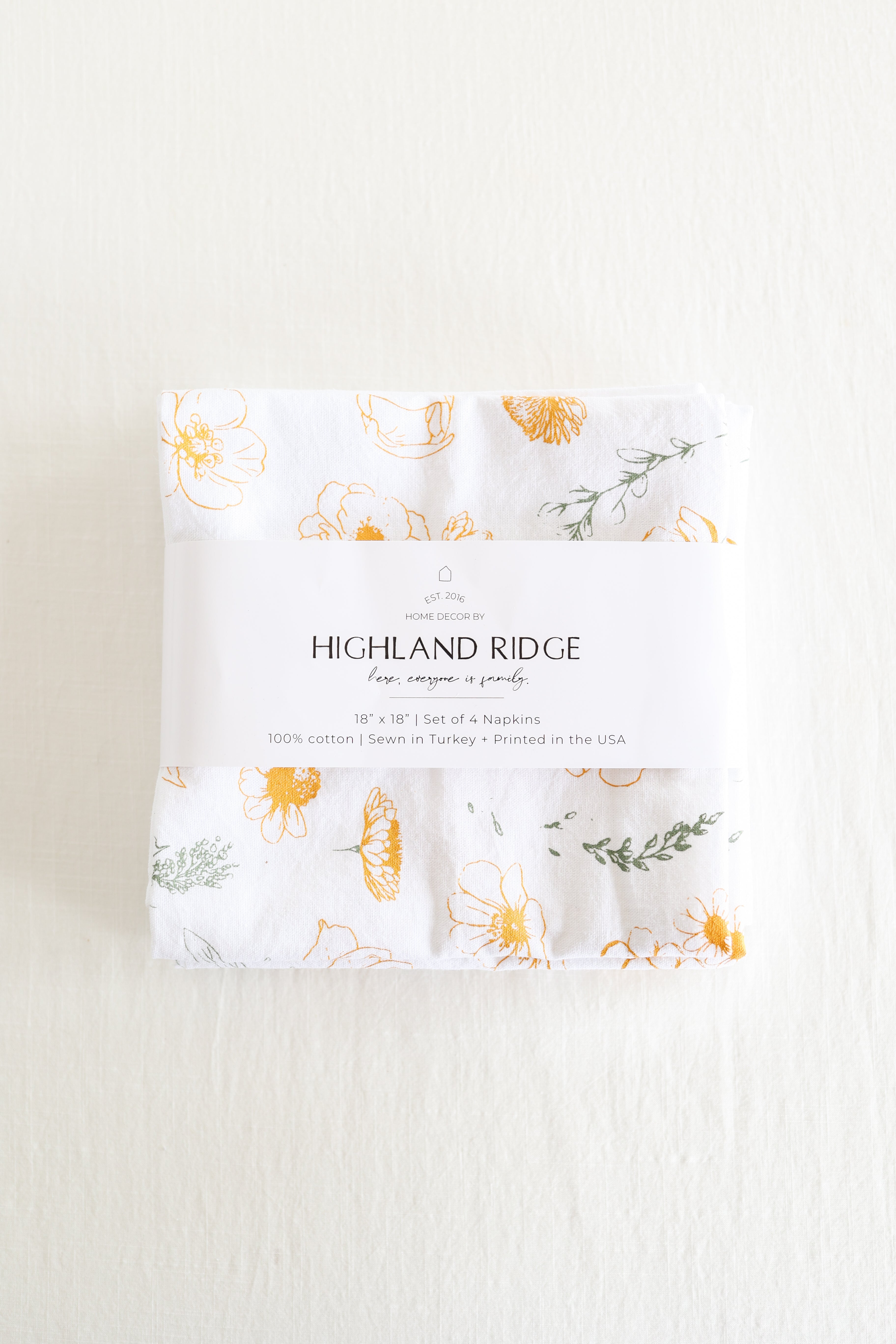 Flower Garden Napkins (Set of 4)