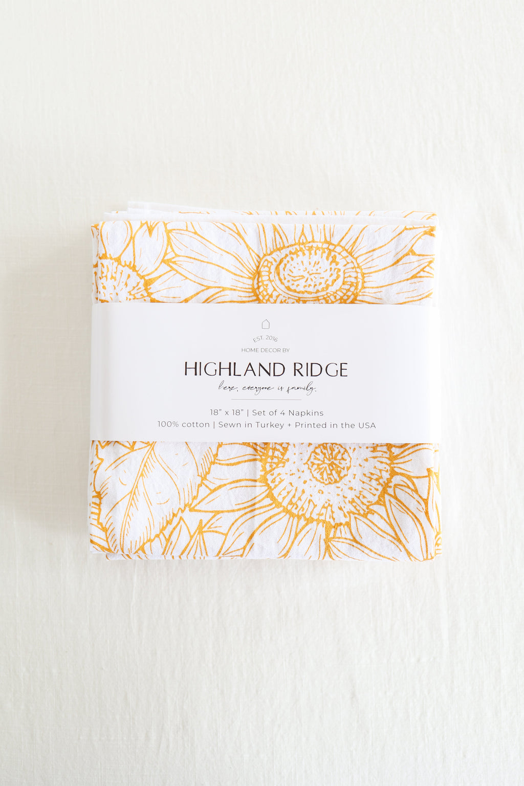 Sunflower Garden Napkins (Set of 4)