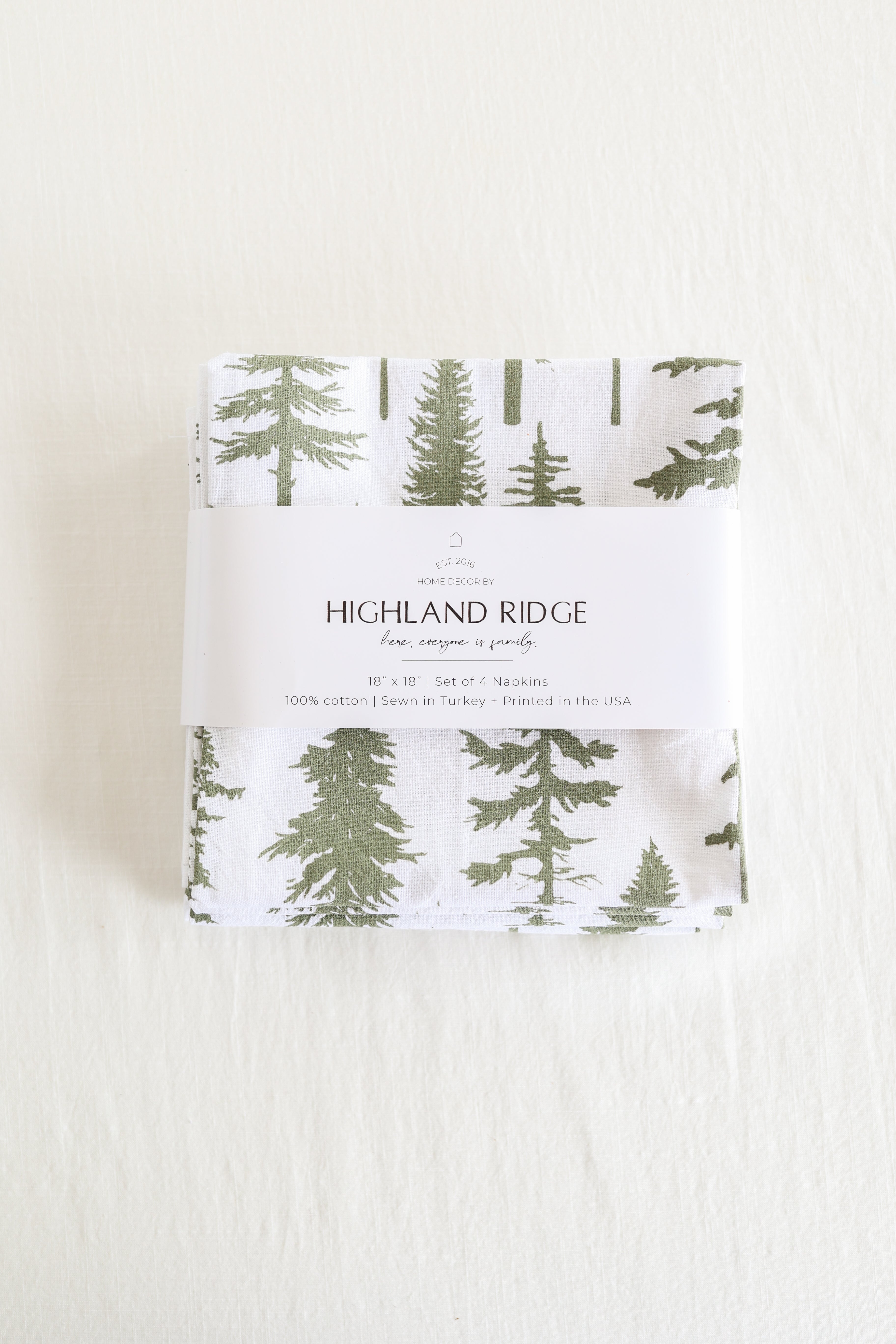Redwood Tree Napkins (Set of 4)
