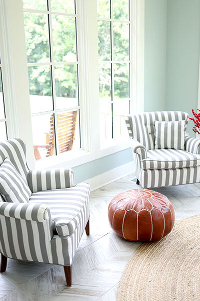 Handcrafted Jasmine Pouf