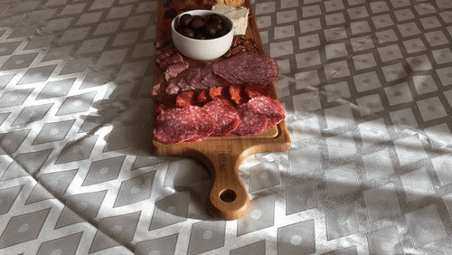 Bamboo Charcuterie Board With Handle — 39.4 inch x 7.9 inch