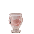 Teleflora Französischer Kunstkristallvase — Rosa mattierte erhabene Rosen