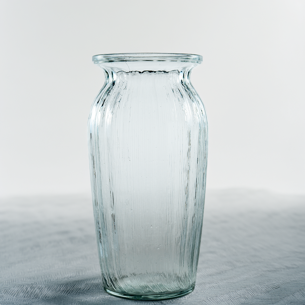 FTD Textured Clear Glass Vase – Medium 9.5"