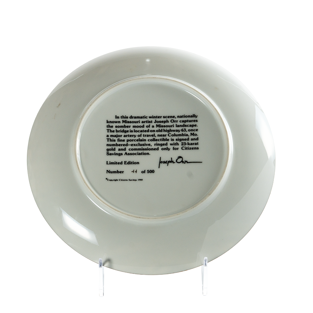 Joseph Orr Highway 63 Bridge Plate – 23K Gold Limited Edition