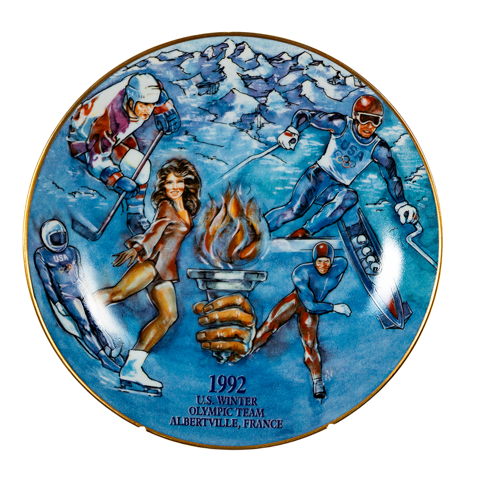 1992 U.S. Winter Olympic Team Plate – Anheuser‑Busch Collectible