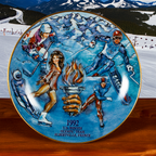 1992 U.S. Winterolympiamannschaft Teller – Anheuser-Busch Sammlerstück