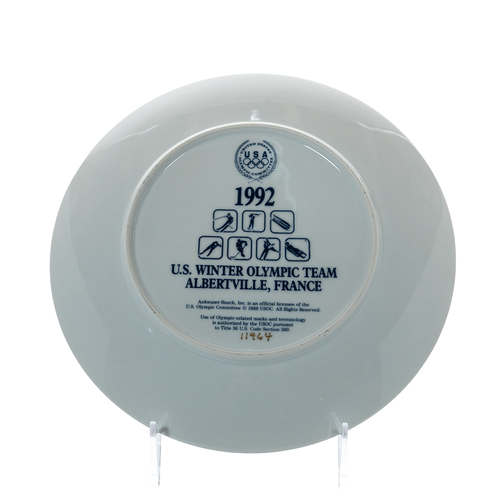 1992 U.S. Winter Olympic Team Plate – Anheuser‑Busch Collectible