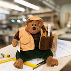 Russ Berrie Homer Improvement Bär – Country Folks Regalhocker