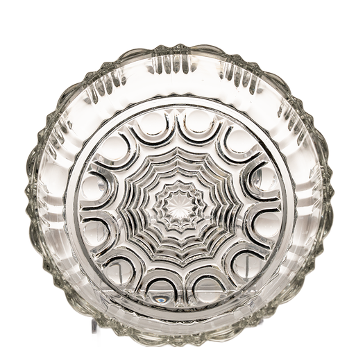 Anchor Hocking Old Café Clear Lidded Candy Dish 6.75"