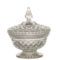 Anchor Hocking Wexford Pedestal Candy Dish with Lid – Pressed Glass