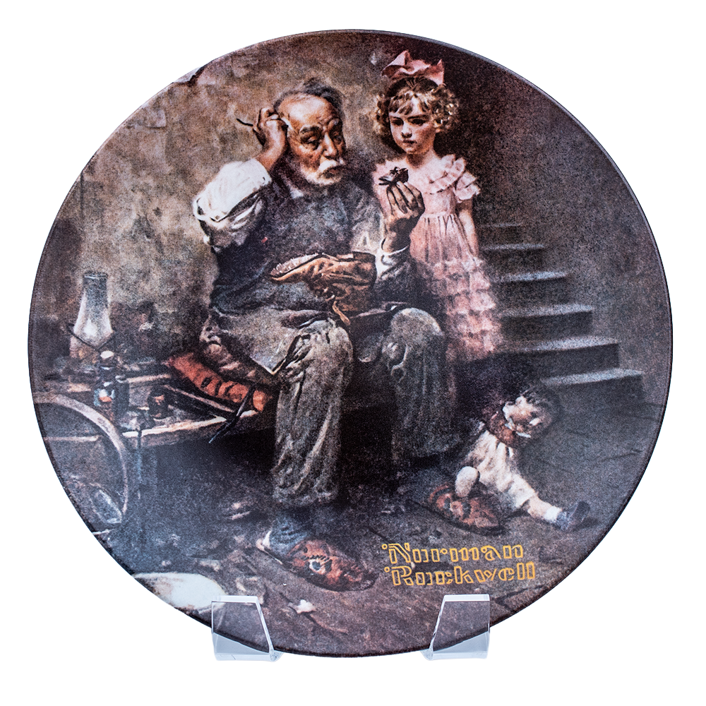 Knowles 1978 Norman Rockwell “The Cobbler” Plate — Heritage Collection
