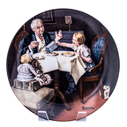 Knowles 1985 Norman Rockwell „Der Gourmet“ Teller — Heritage Collection