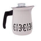 Berggren Emaille Kaffeekocher mit Einsätzen 15 cm, Weiß