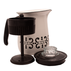 Berggren Emaille Kaffeekocher mit Einsätzen 15 cm, Weiß