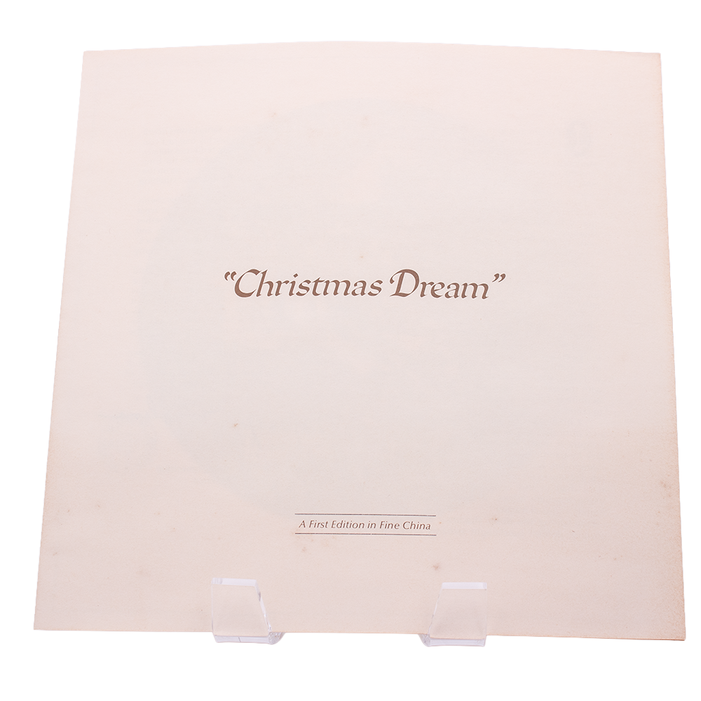 Assiette Knowles 1978 Norman Rockwell « Christmas Dream » — Collection Heritage
