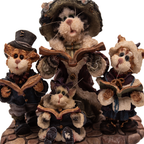 Purrstone Mrs. Fezziwig Figurine - Cat Family Scene