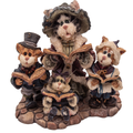 Boyds Resin Mrs. Fezziwig with Marley, Bob & Caroline Figurine – Purrstone Collection