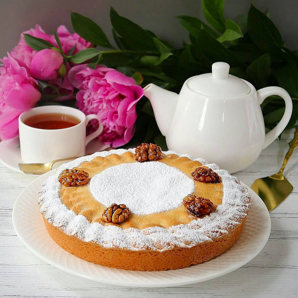 White Dinner Plate with Embossed Wide Rim – 10 inch – Set of 6
