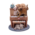 Carlton Cards Pet Tales Making Music Figurine - Wind-Up Music Box