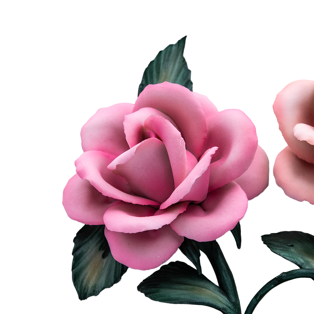 Franklin Mint “Roses of Capodimonte” Fine Bisque Plate — Italy