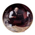 Norman Rockwell „Grandpas Geschenk“ Teller – Goldene Momente 1987
