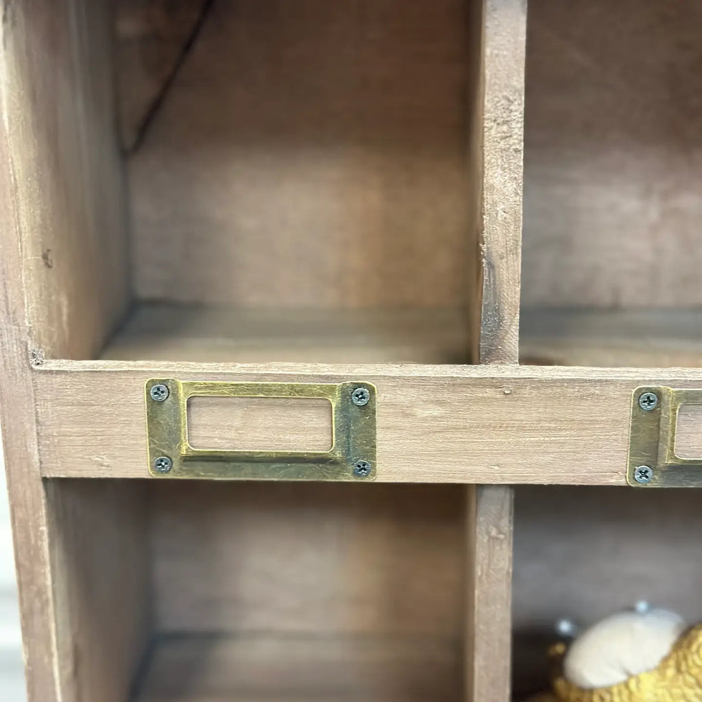 12-Compartment Cubby Box - Display Racks in Recycled Pine