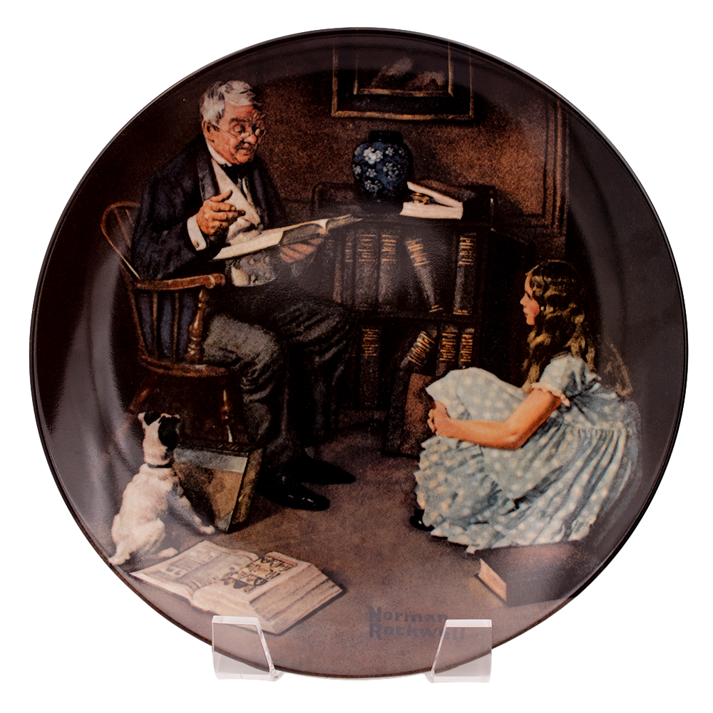 Knowles 1984 Norman Rockwell “The Storyteller” Plate — Heritage Collection