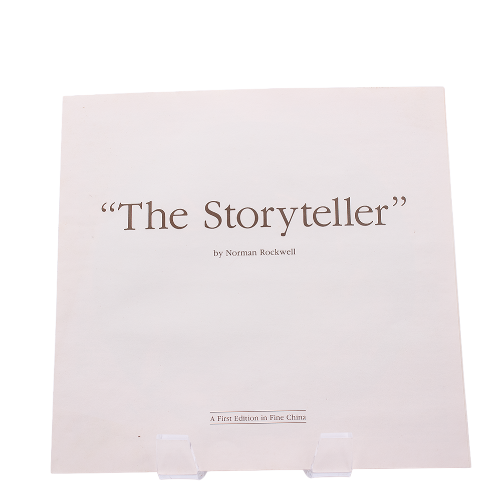 Knowles 1984 Norman Rockwell “The Storyteller” Plate — Heritage Collection