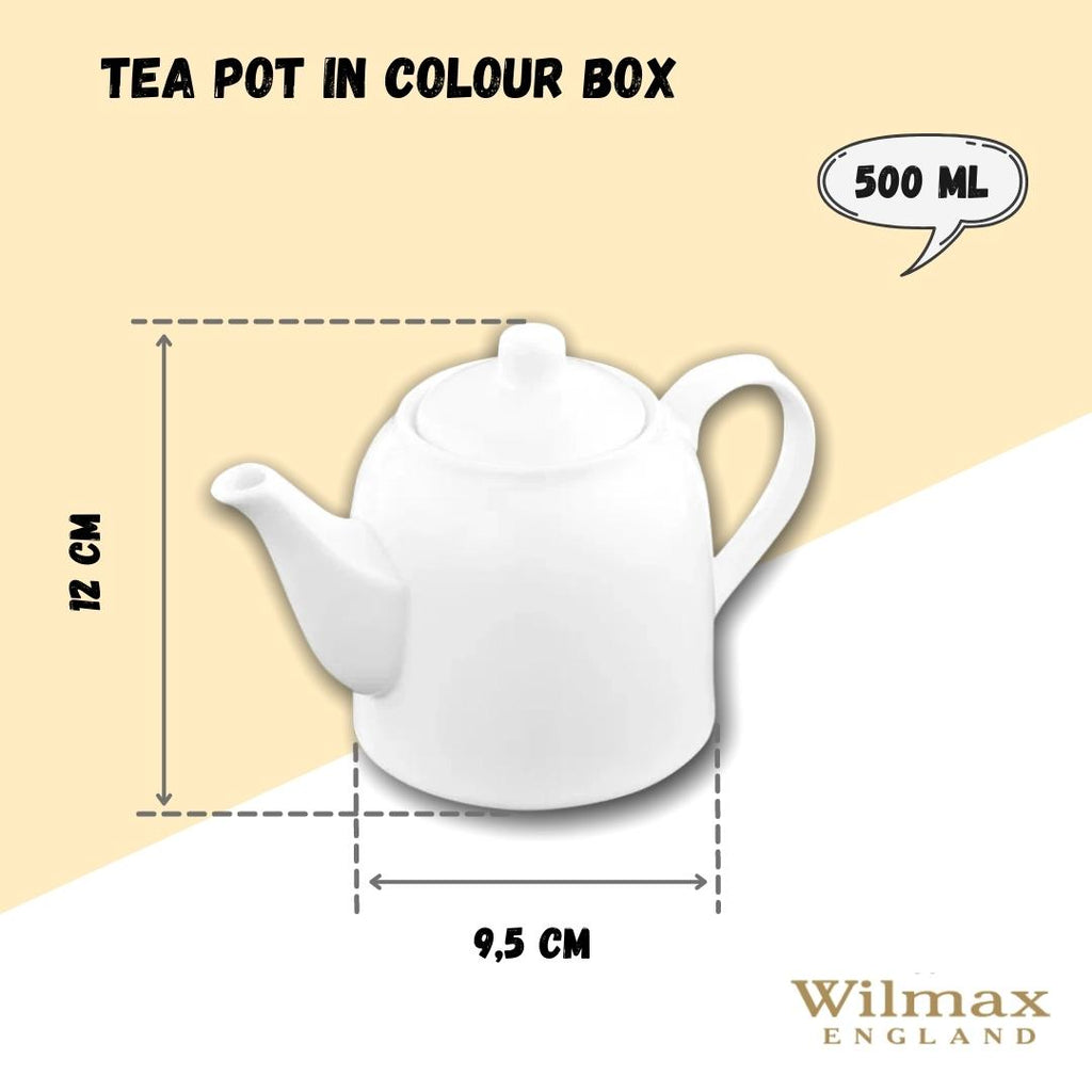 Fine Porcelain Teapot – White