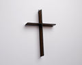 Greyhouse Glass Mocha Brown Cross - Handcrafted Suncatcher