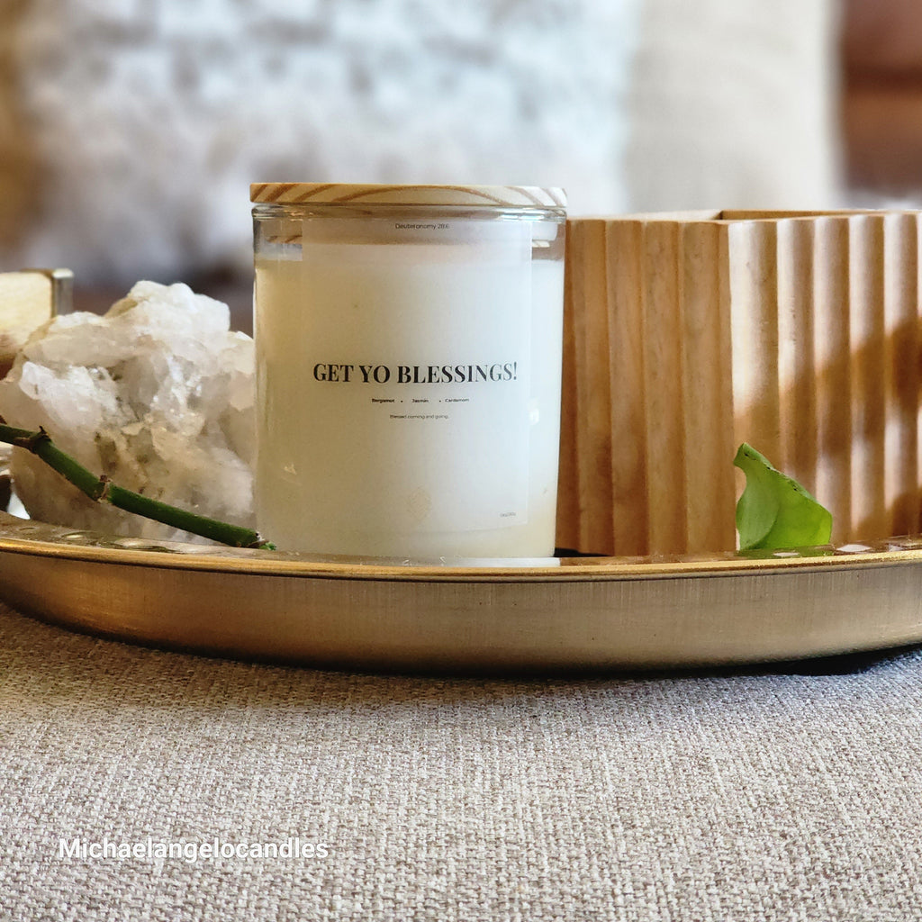 Get Yo Blessings! — Soy Wax Candle (11 oz)
