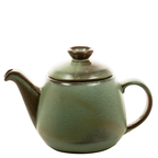 Frankoma Teekanne Prairie Green 61 mit Plainsman Tasse