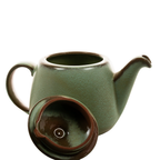 Frankoma Teekanne Prairie Green 61 mit Plainsman Tasse