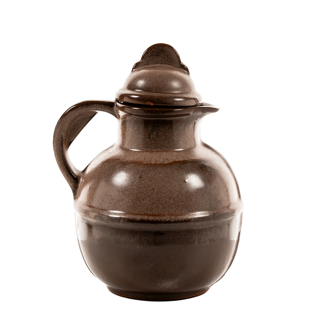 Frankoma Guernsey 93 Juice Pitcher – Lidded Plainsman Accent