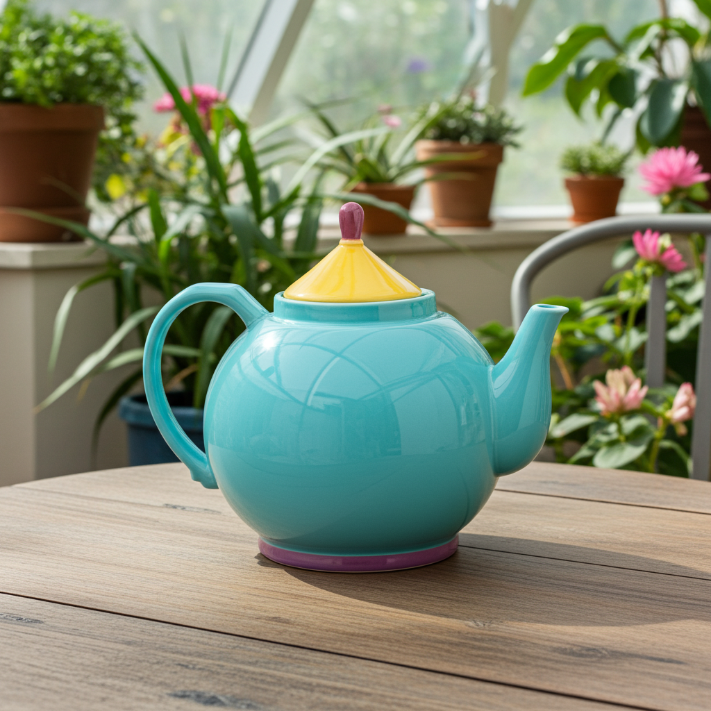 Lindt-Stymeist Colorways Teapot - Turquoise Glaze