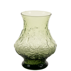 Anchor Hocking "Rain Flower" Vase – Strukturierter Akzent in Avocadogrün