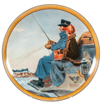 Edwin Knowles “The Journey Home” Teller – Rockwell Colonials Sammlerstück