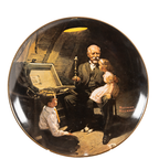 Edwin Knowles „Grandpa’s Treasure Chest“ Teller – Rockwell Light Kampagnen-Sammlerstück