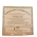 Edwin Knowles „Grandpa’s Gift“ Teller – Rockwell Golden Moments Sammlerstück