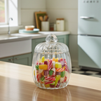 Jeannette Glass National Muster Relish-Dose mit Deckel – Klar