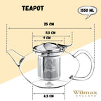 Thermo-Glasteekanne – 1,5 Liter