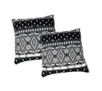 DaDa Bedding Aztec Schwarz-Weiß-Rauten Zierkissenbezüge – 45 x 45 cm, 2er-Pack (C14800-1-CC)