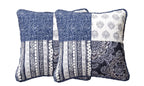 DaDa Bedding 2-teiliges Bohemian Denim Blue Elegance Kissenbezug-Set – 45 x 45 cm (JHW660)