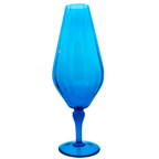 Italienische Empoli Teardrop Art Glass Vase – Blau, 44,5 cm H