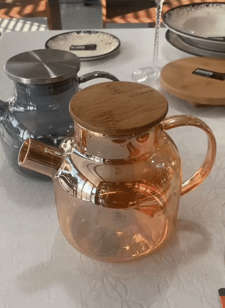 Amber Thermo Glass Teapot – 32 fl oz