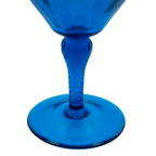Italienische Empoli Teardrop Art Glass Vase – Blau, 44,5 cm H